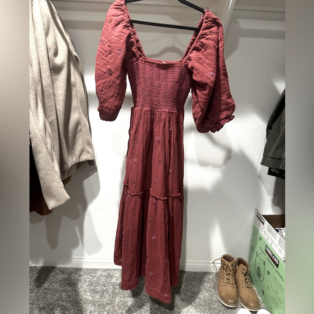 Free People Dahlia embroidered dress